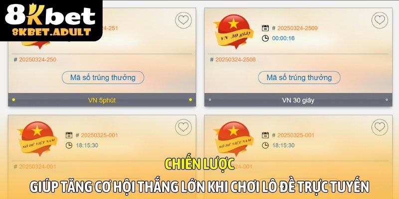 Chiến lược giúp tăng cơ hội thắng lớn khi chơi lô đề trực tuyến